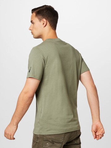 ASICS - Camisa funcionais 'Tiger' em verde