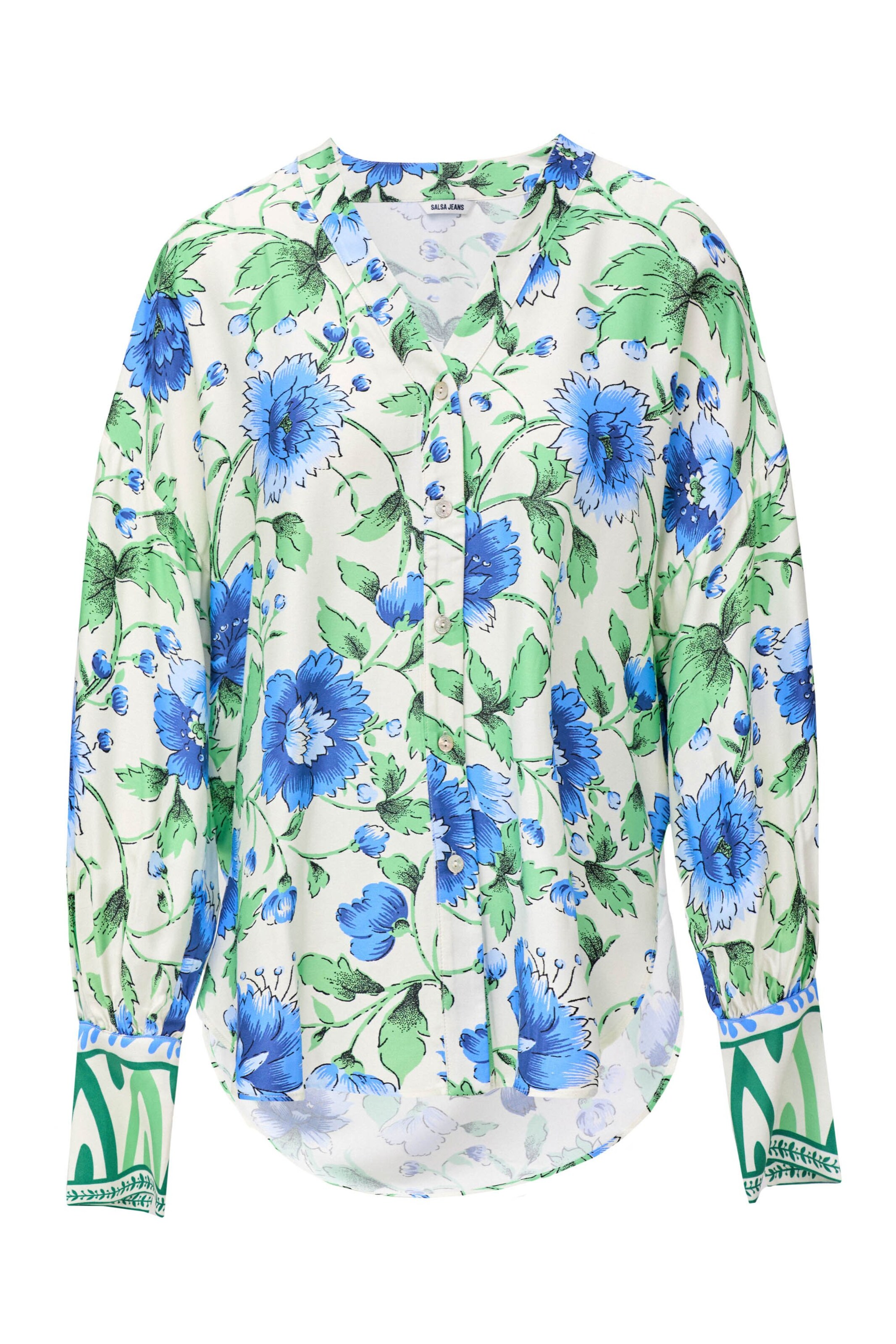 Salsa Jeans Blouse in Wit: voorkant