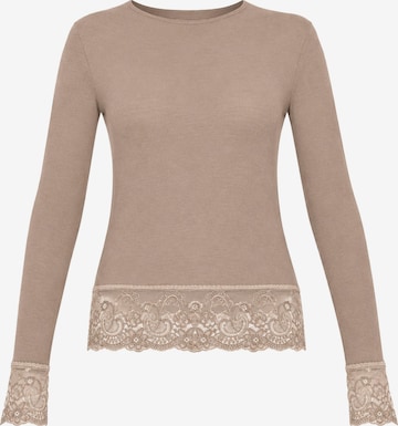 SASSYCLASSY T-shirt i beige: framsida