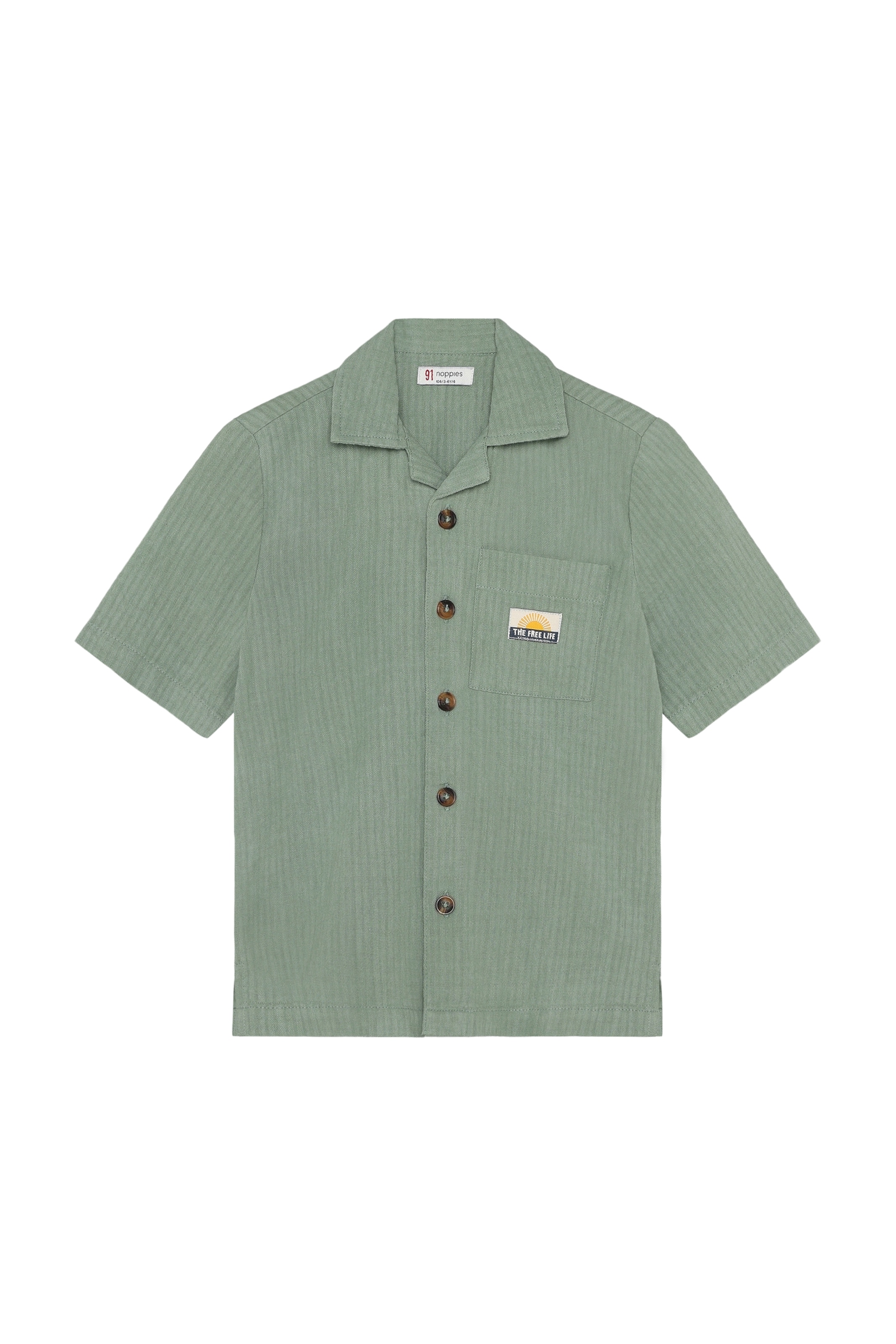 Noppies Regular fit Overhemd in Groen: voorkant
