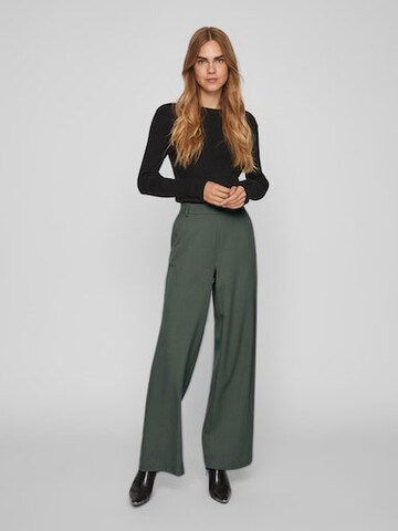 VILA Wide leg Broek 'Varone' in Groen