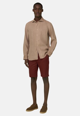 Boggi Milano Regular Fit Hemd in Braun