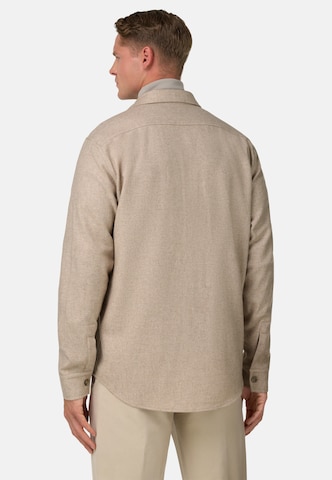 Boggi Milano Regular Fit Hemd in Beige