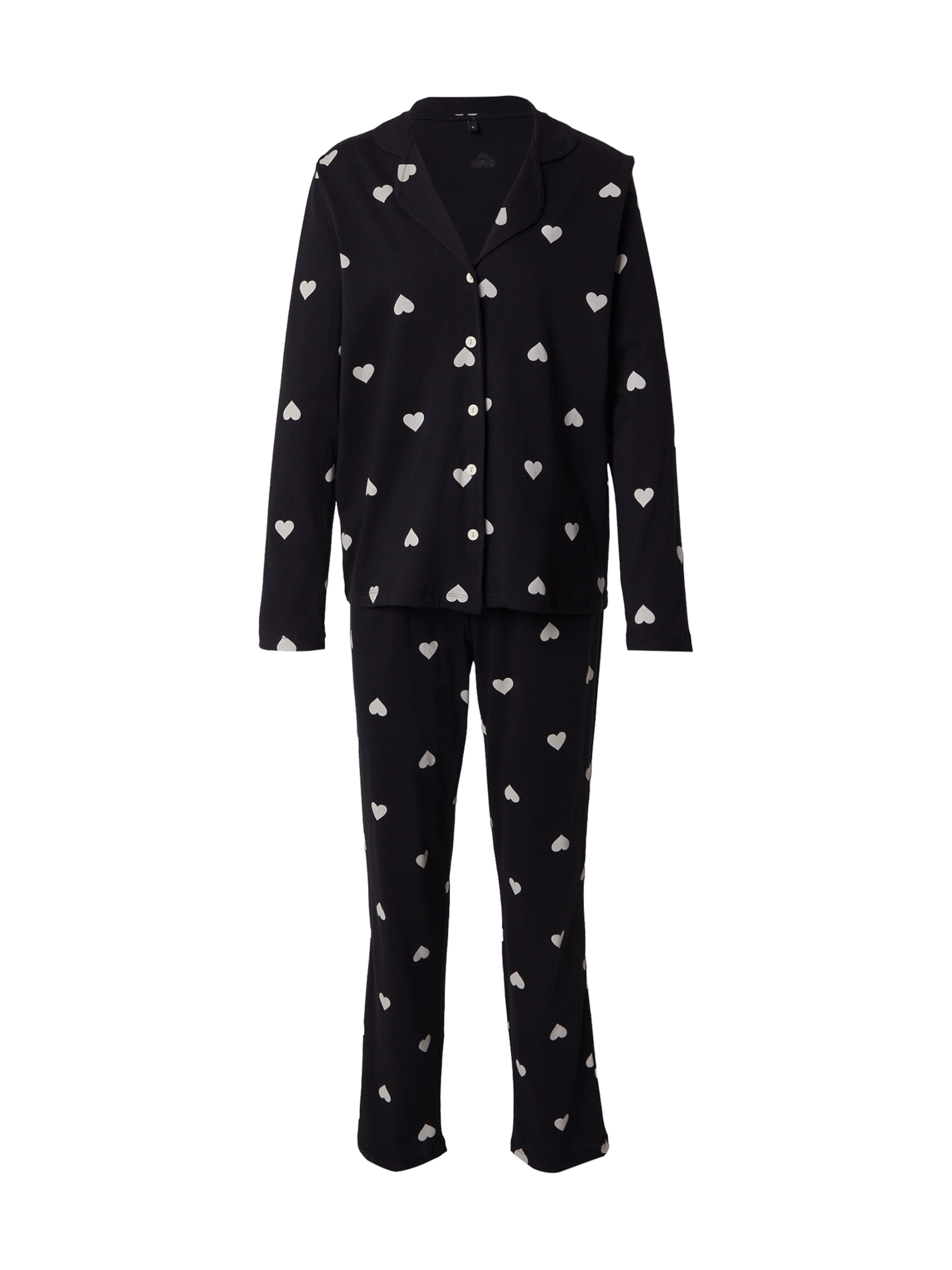 Trendyol Πιτζάμα σε μαύρο: μπροστά