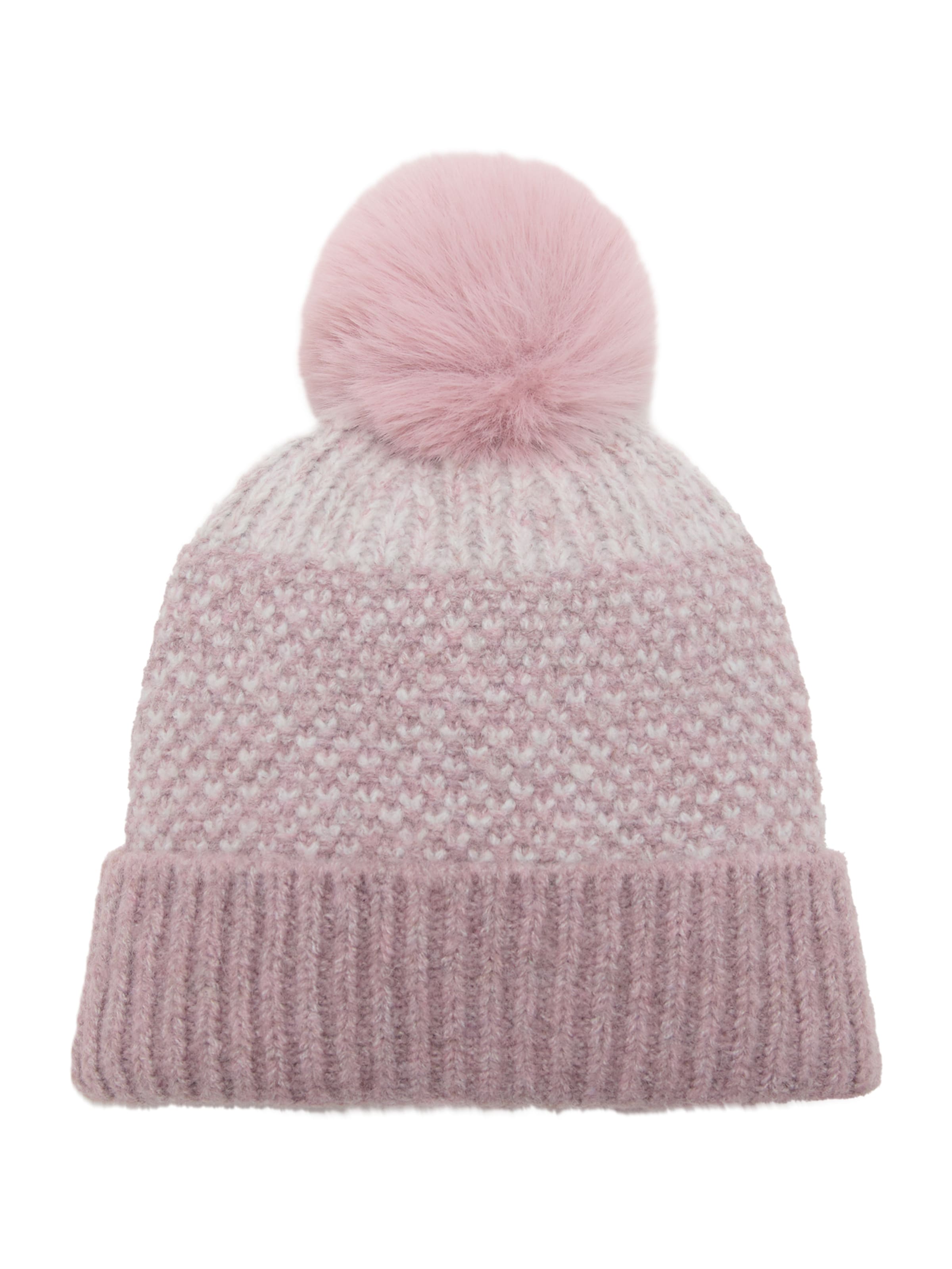 MANGO KIDS Шапка 'OSLOP' в розово: отпред