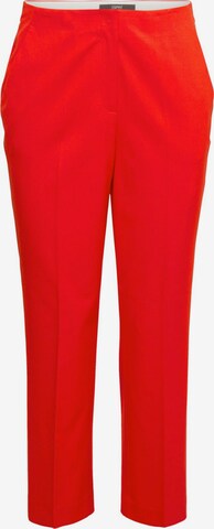 Regular Pantalon à plis ESPRIT en rouge : devant