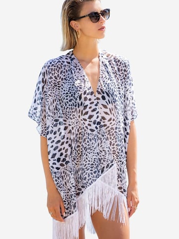alberto cabale Beach Dress 'Tunique de Plage Cover Panther' in White: front