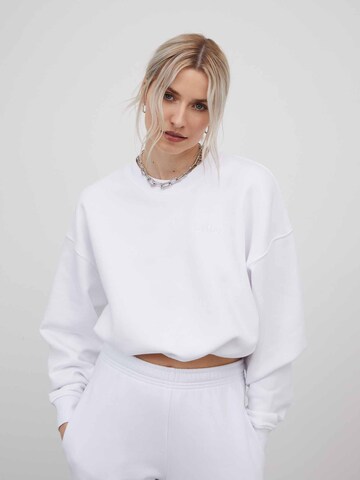 LeGer by Lena Gercke Sweatshirt 'Rosa' in White: front