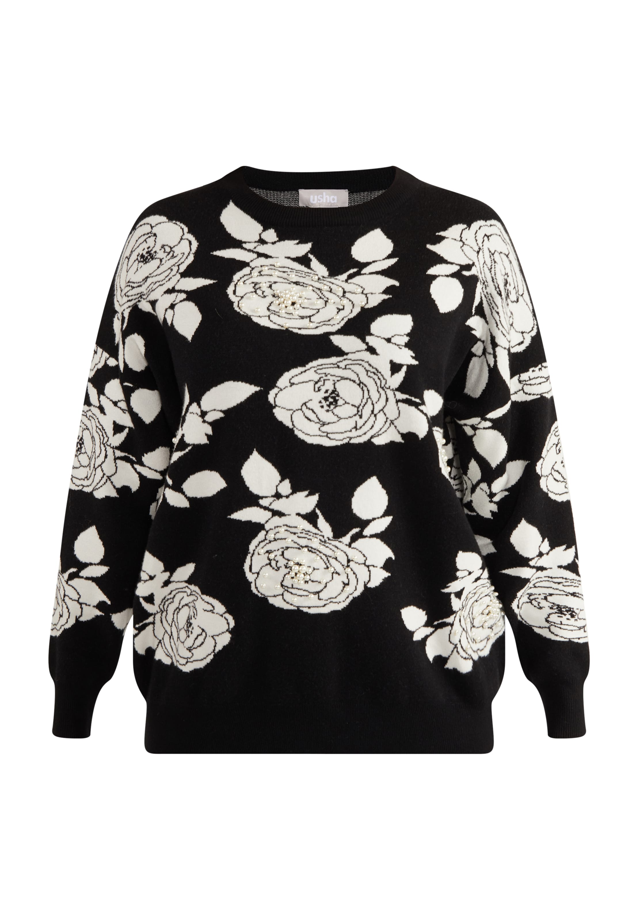 Usha Kampsun, värv must: eest vaates