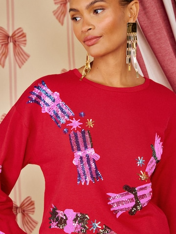 love & roses - Sudadera en rojo