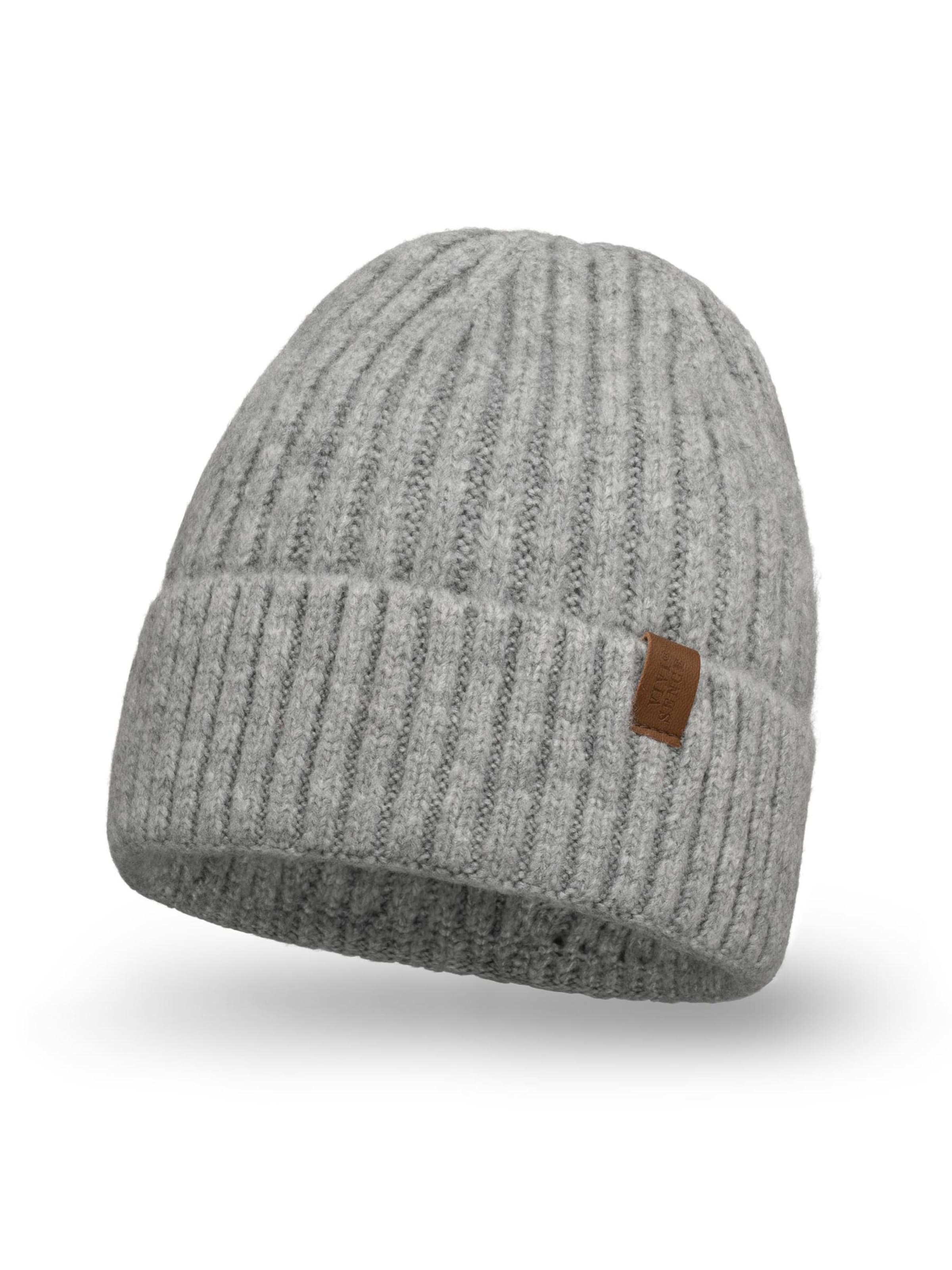 Vivisence Mütze '70104'‌‌ in Grau: Vorderseite