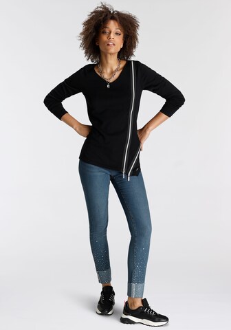 BRUNO BANANI Pullover in Schwarz