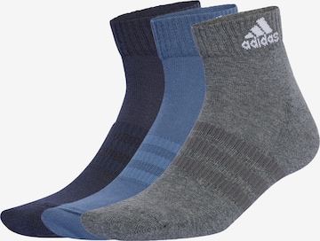 ADIDAS PERFORMANCE Sportsocken 'Cushioned Sportswear Ankle 3 Pairs' in Blau: Vorderseite