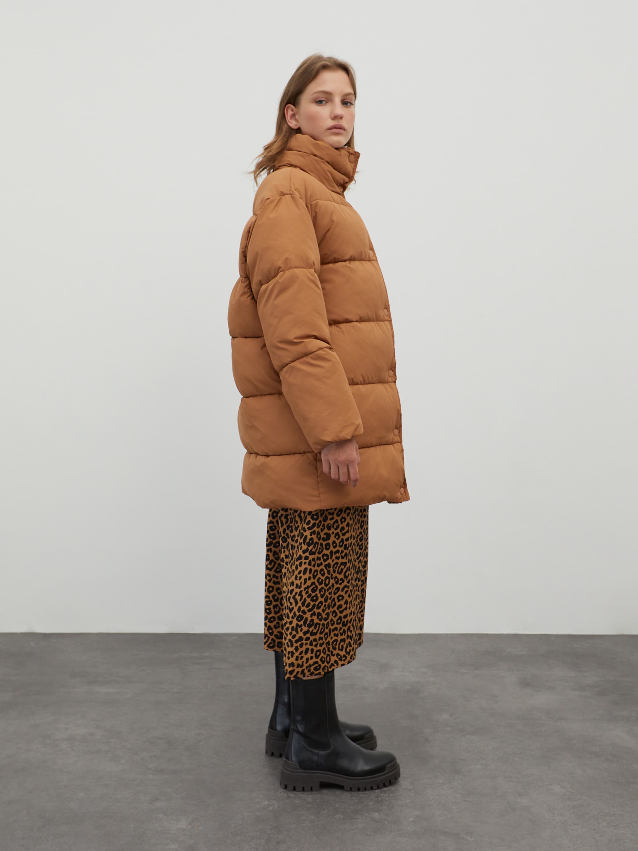 EDITED Producten Wintermantel 'Monta' Bruin