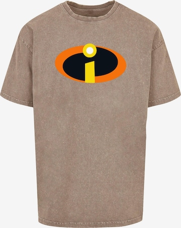 ABSOLUTE CULT Shirt 'The Incredibles 2 - Costume' in Brown: front