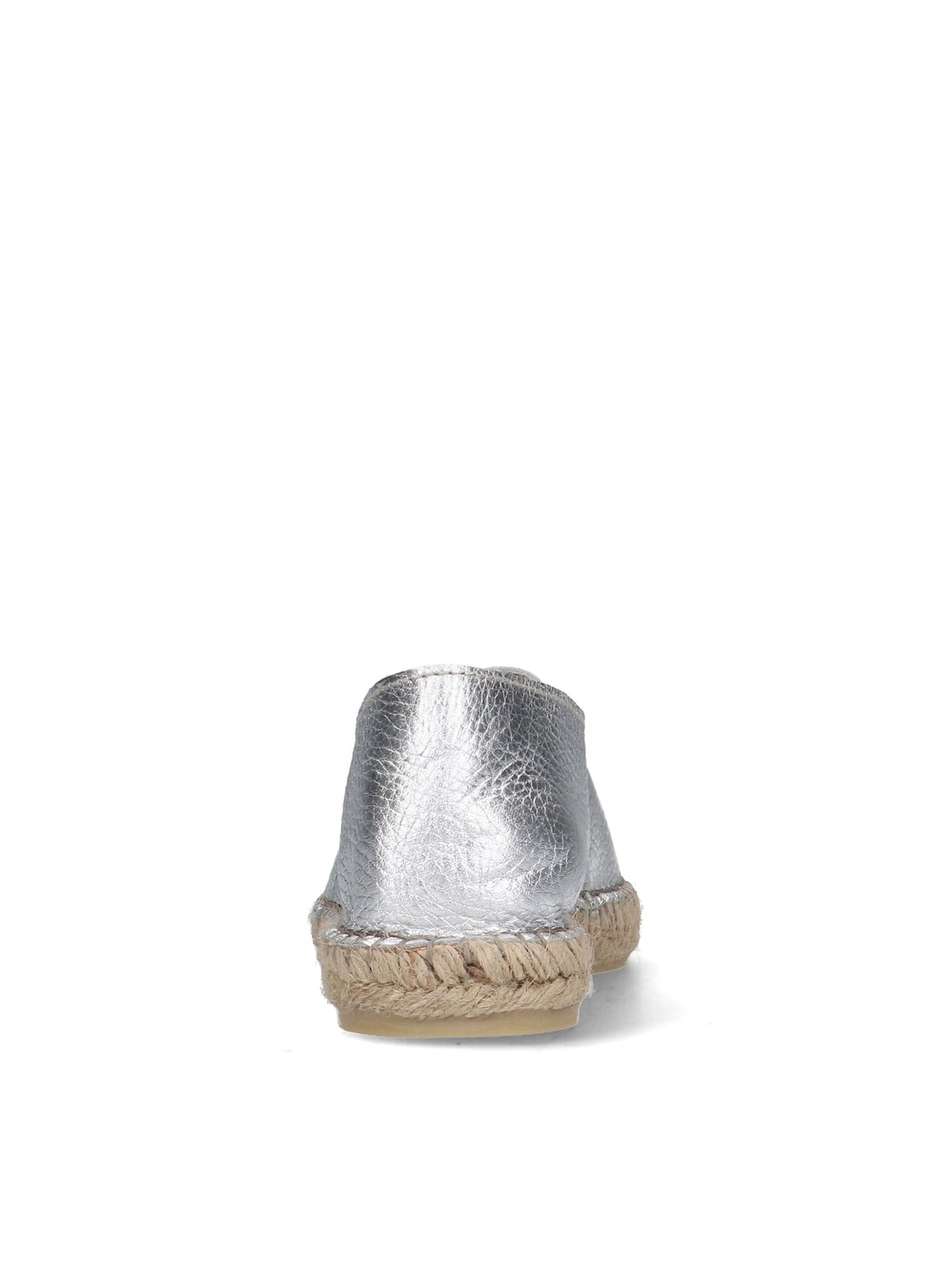 MANFIELD Espadrilles in Silver