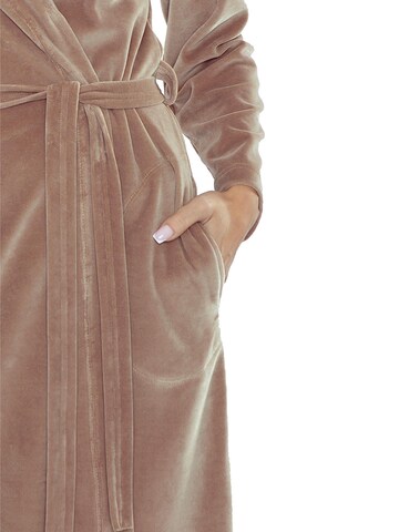 Vivisence Bademantel lang '5022' in Beige