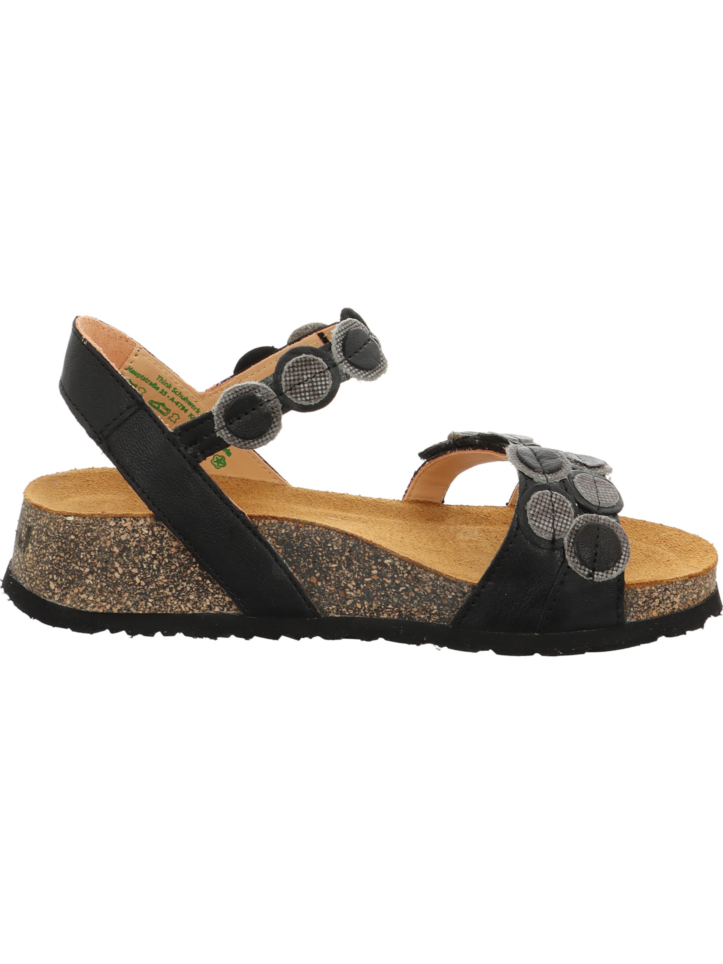 THINK! Strap Sandals 'Koak' in Black