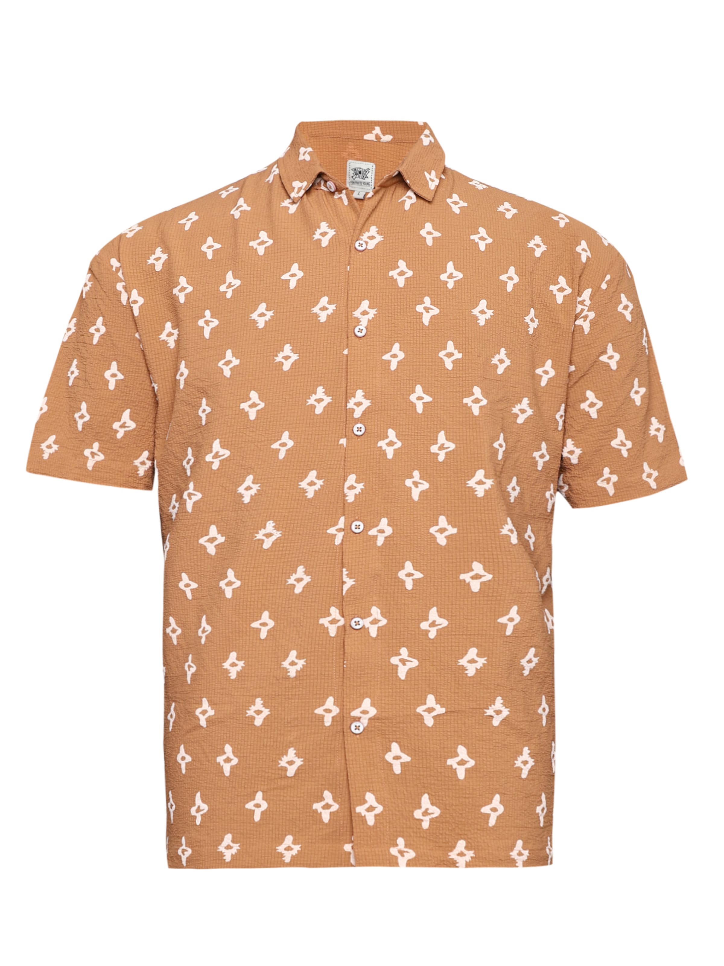 brūns Campus Sutra Standarta piegriezums Krekls ' Tottie ': no priekšpuses