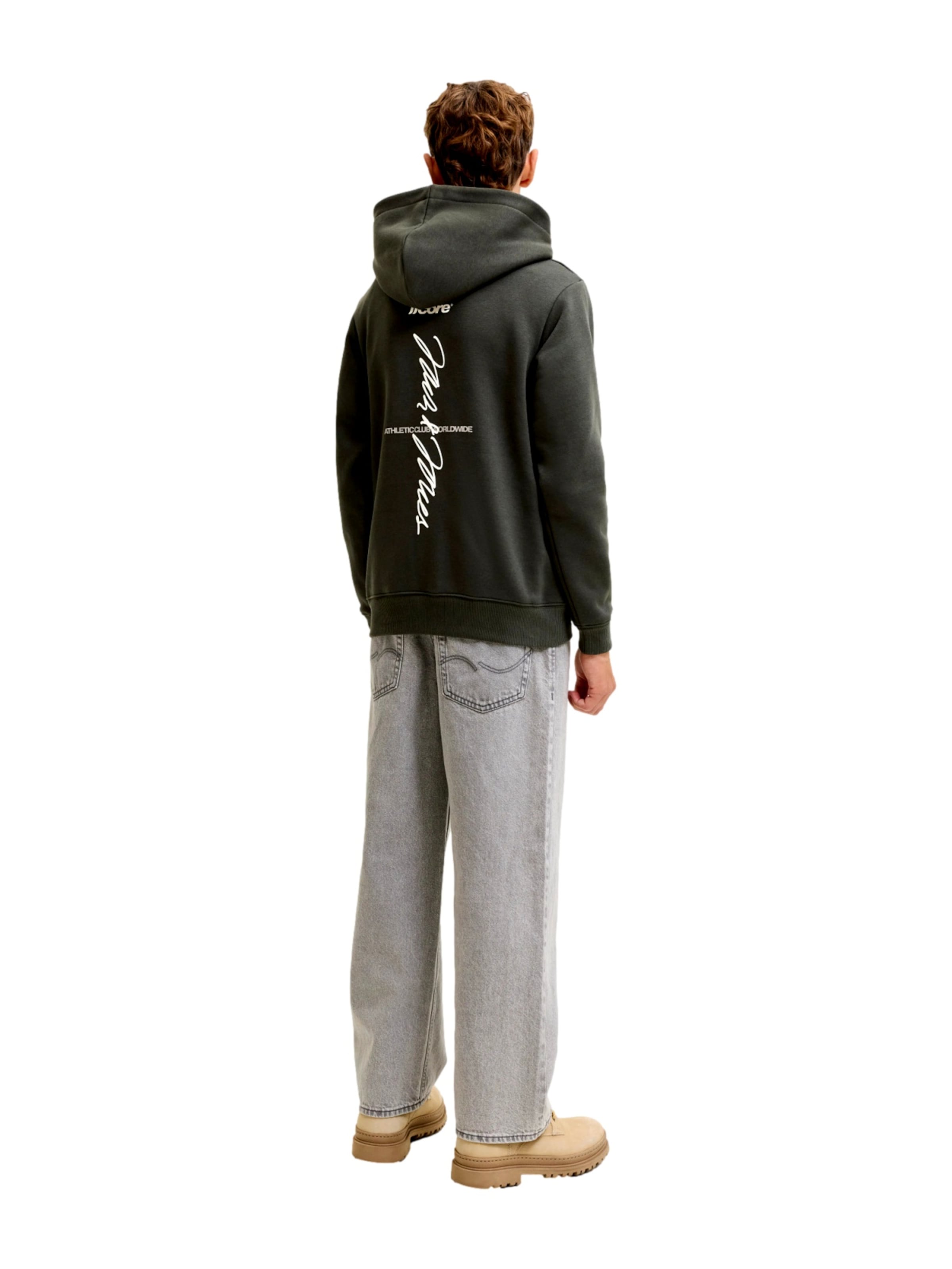 Jack & Jones Junior Sweatshirt 'JCOCLUB' in Green