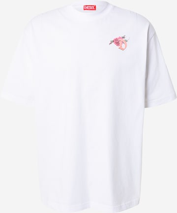 DIESEL Paita 'T-BOGGY-V4' värissä valkoinen: etupuoli
