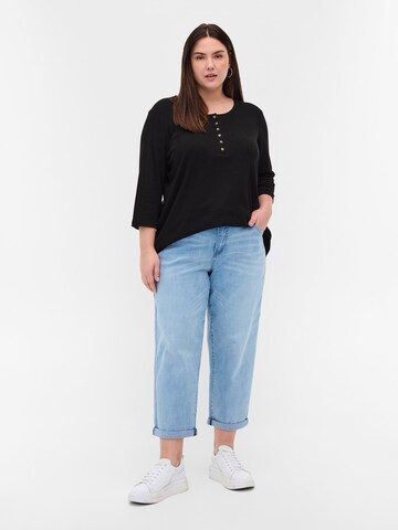 Zizzi Regular Jeans 'Gia' in Blauw: voorkant