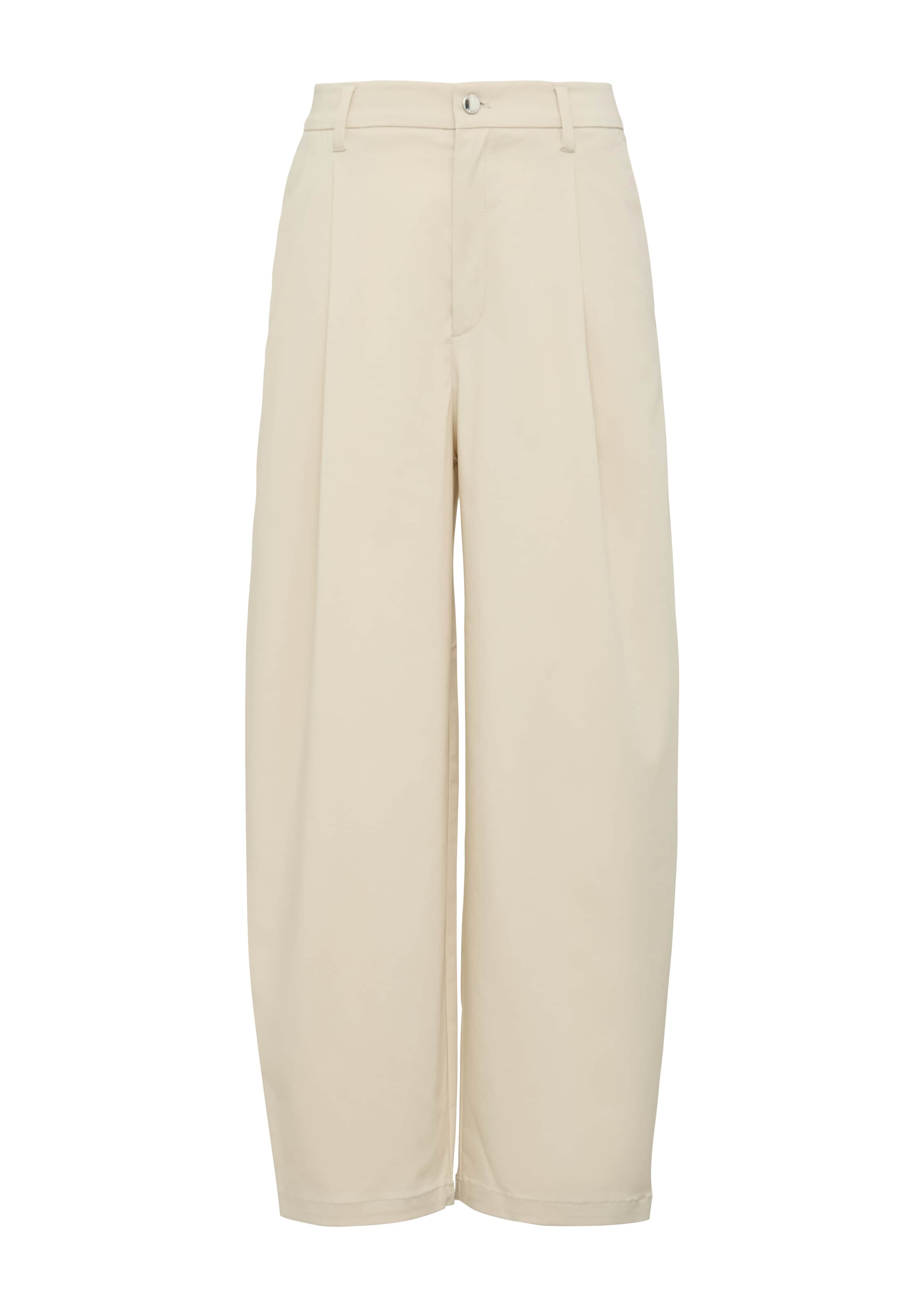 s.Oliver Pantalon à plis en beige, Vue avec produit