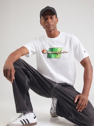 Champion Authentic Athletic Apparel Shirt in Wit: voorkant
