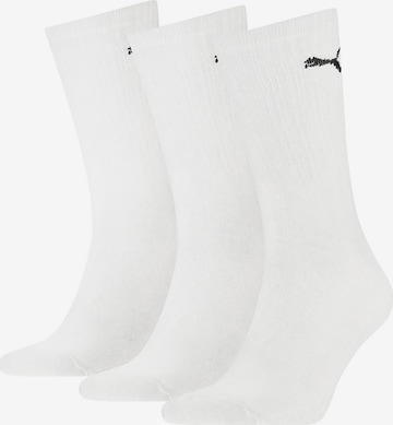 Chaussettes de sport PUMA en blanc : devant