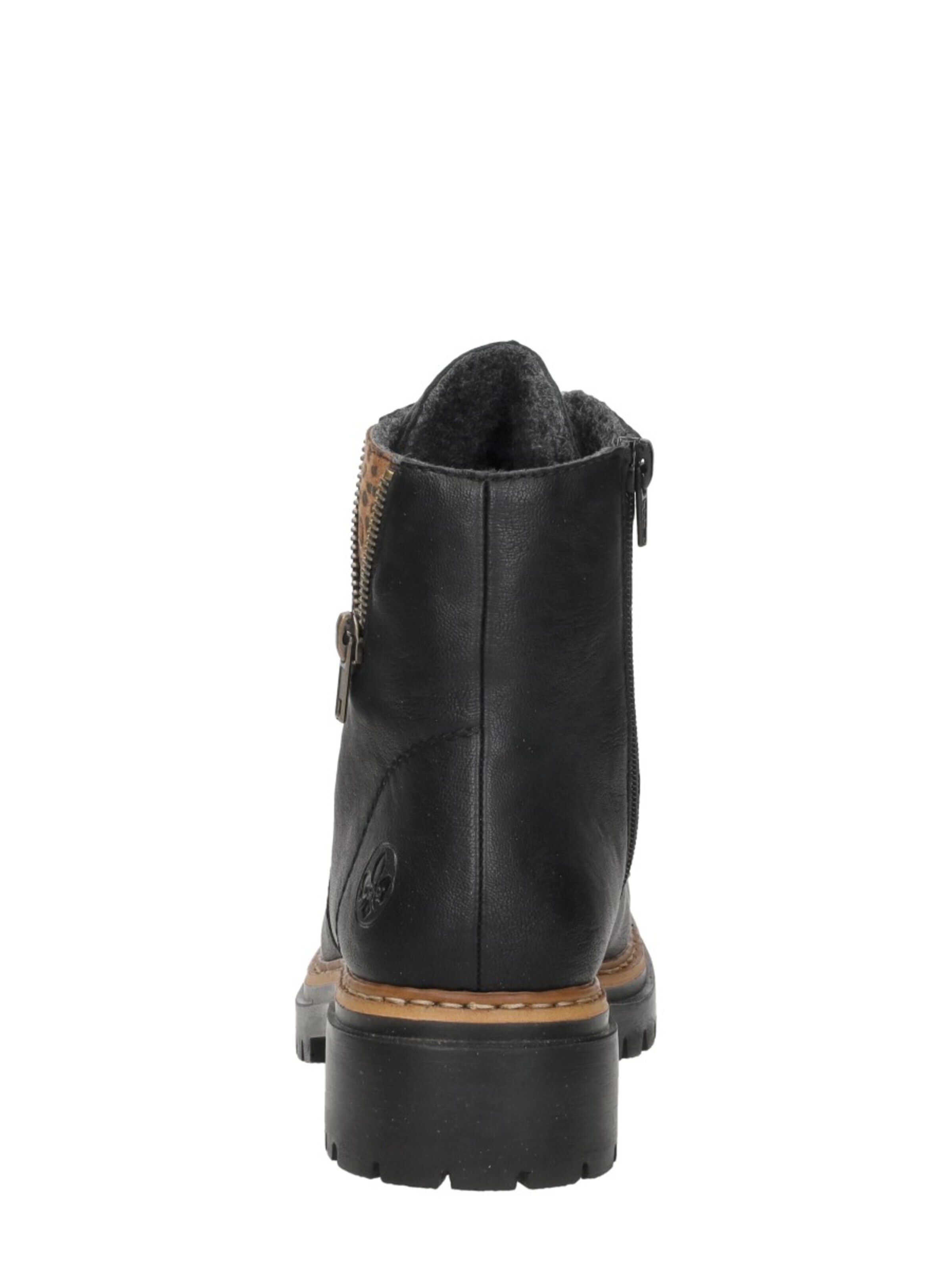 Rieker Lace-up bootie 'Veterschoenen Hoog' in Black
