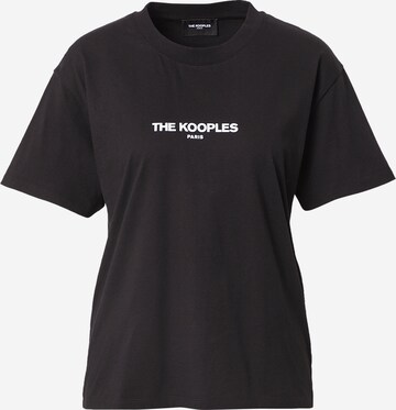 The Kooples Μπλουζάκι σε μαύρο: μπροστά
