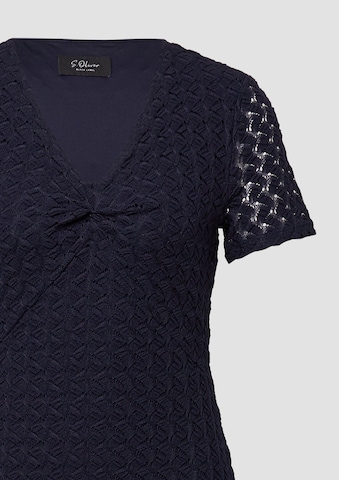 s.Oliver BLACK LABEL Gebreide jurk in Blauw