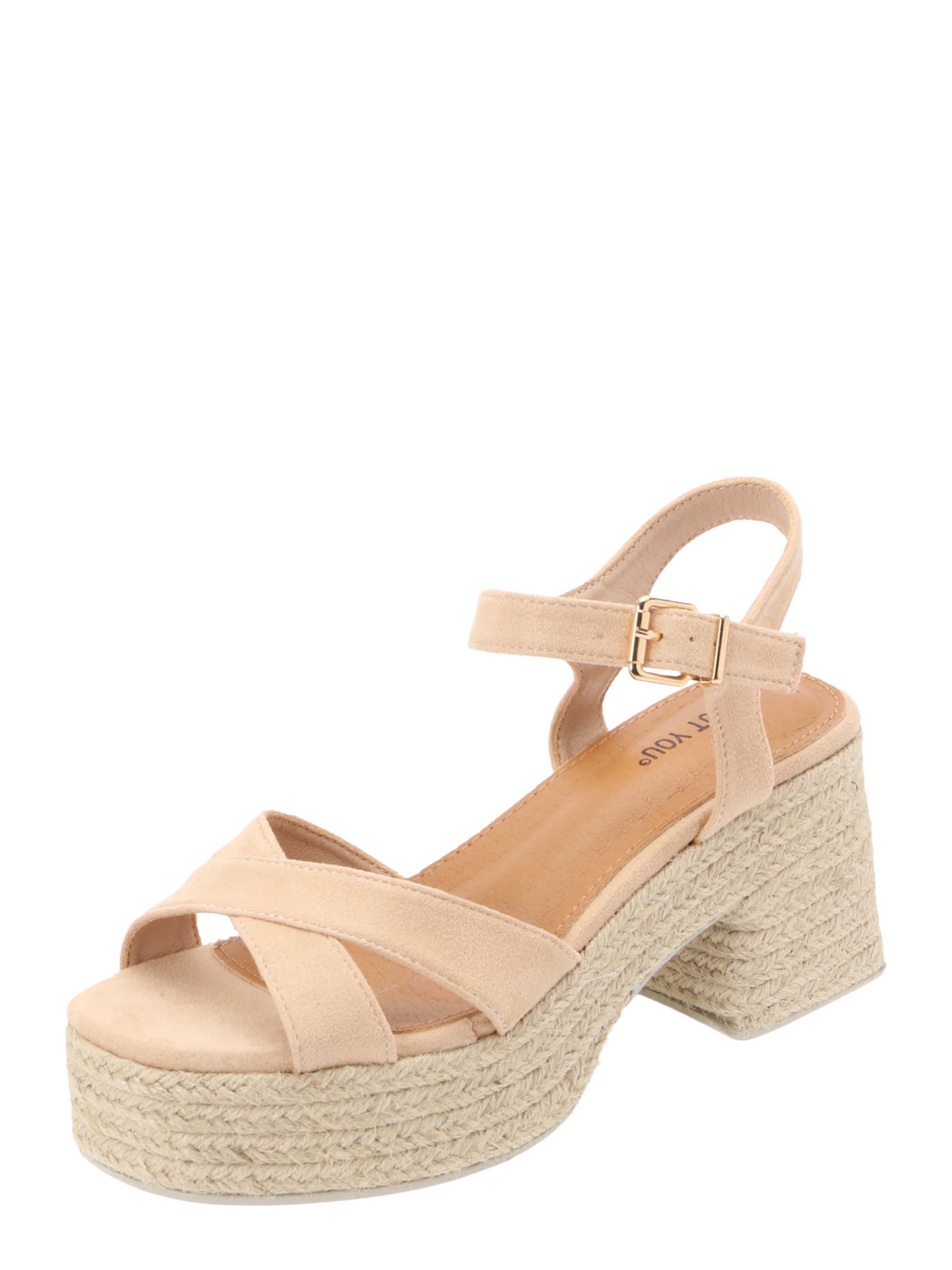 ABOUT YOU Strap sandal 'Alina' in Beige: front
