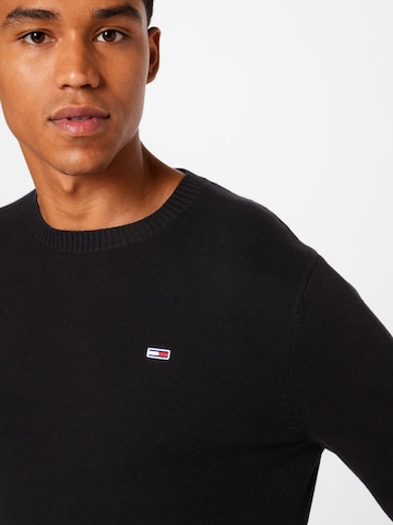 Tommy Jeans Pullover 'Essential' in Schwarz