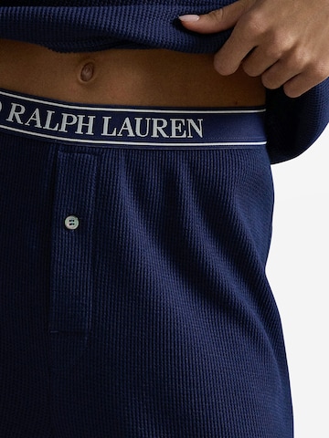 Polo Ralph Lauren Pyjama 'Club Waffle' in Blauw