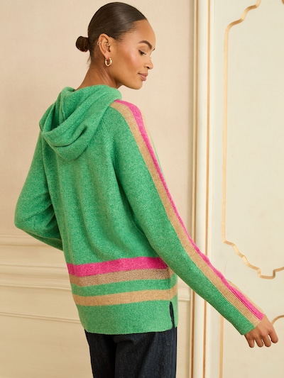 Pullover in XS love & roses di colore giallo sfumato / verde sfumato / rosa sfumato, Visualizzazione prodotti
