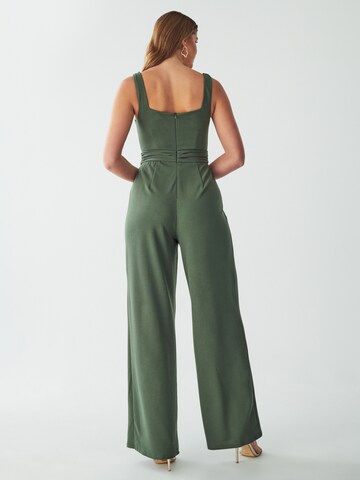 BWLDR Jumpsuit 'Ascot' in Green: back