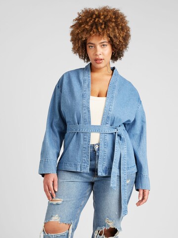 Vero Moda Curve Prehodna jakna 'KEELY' | modra barva: sprednja stran