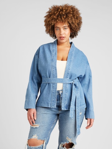 Veste mi-saison 'KEELY' Vero Moda Curve en bleu : devant