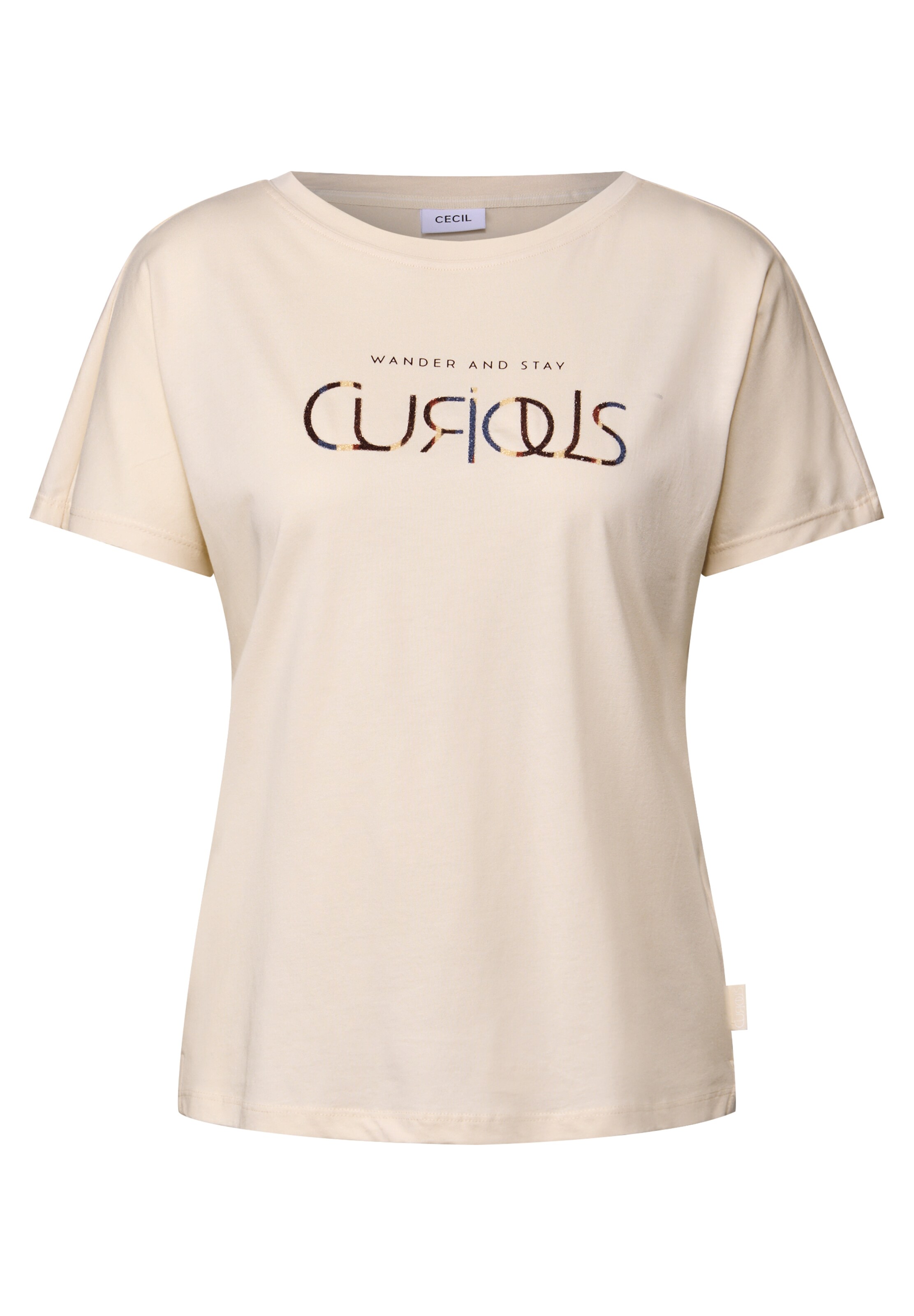 CECIL T-Shirt in Beige: Vorderseite