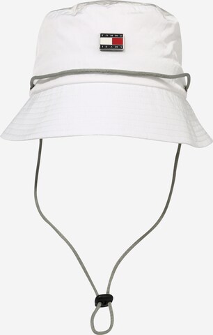 Tommy Jeans Hat in White: front