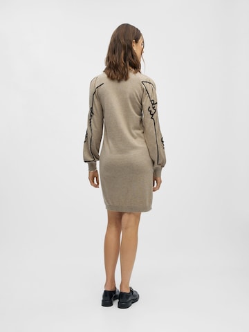 Robes en maille 'OBJThess' OBJECT en beige