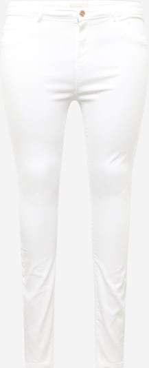 ONLY Carmakoma Jean 'THUNDER' en blanc denim, Vue avec produit