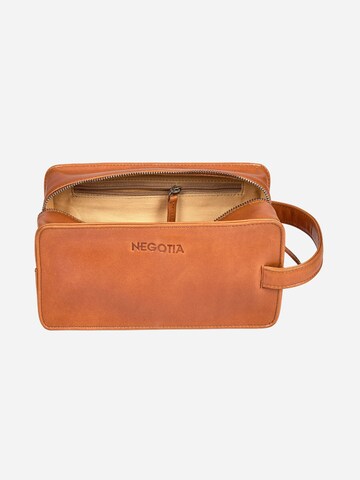 NEGOTIA Leather Toiletry bag 'Caldre' in Brown