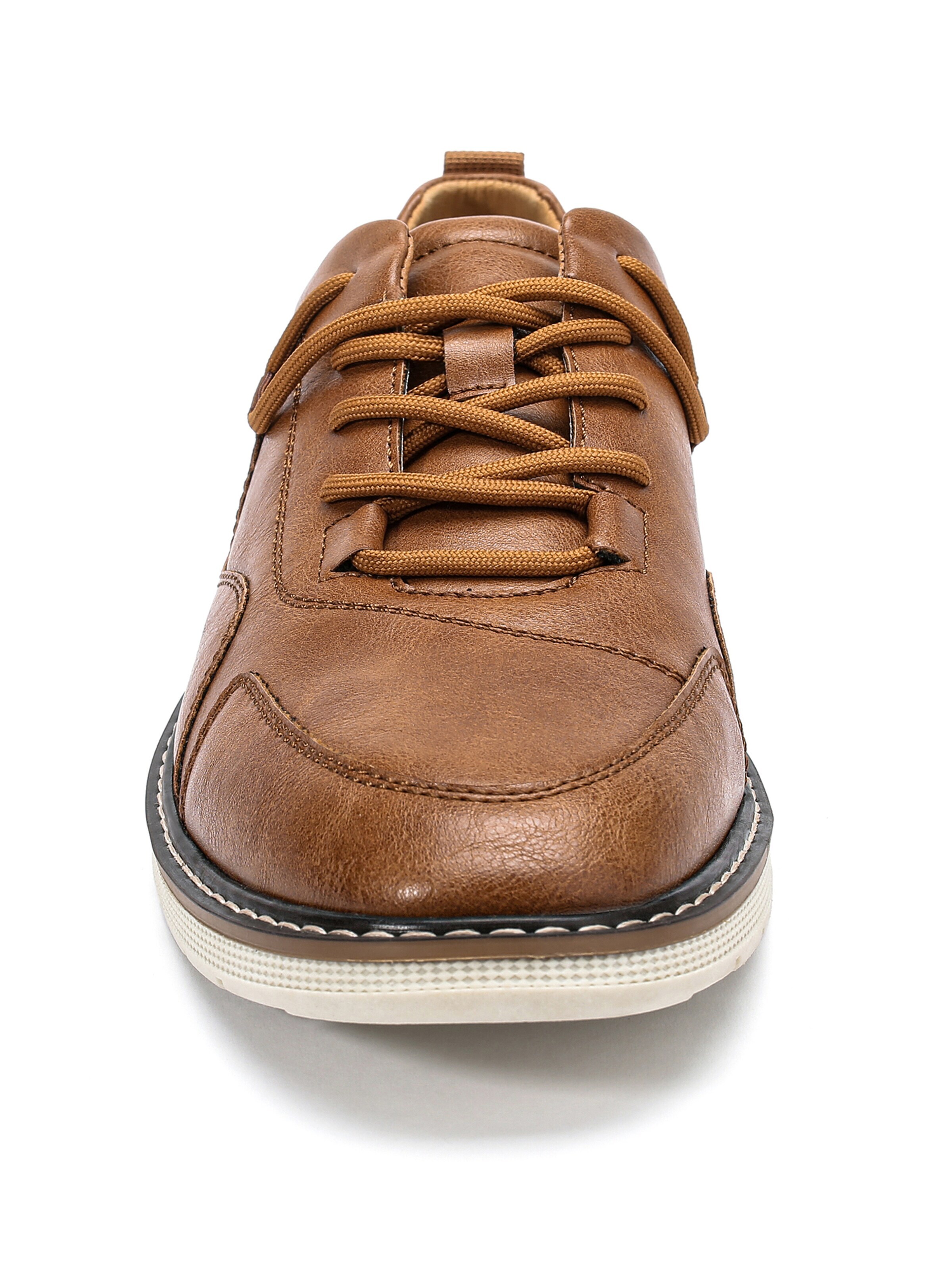 ALLTHEMEN Lace-Up Shoes 'Tritt' in Brown