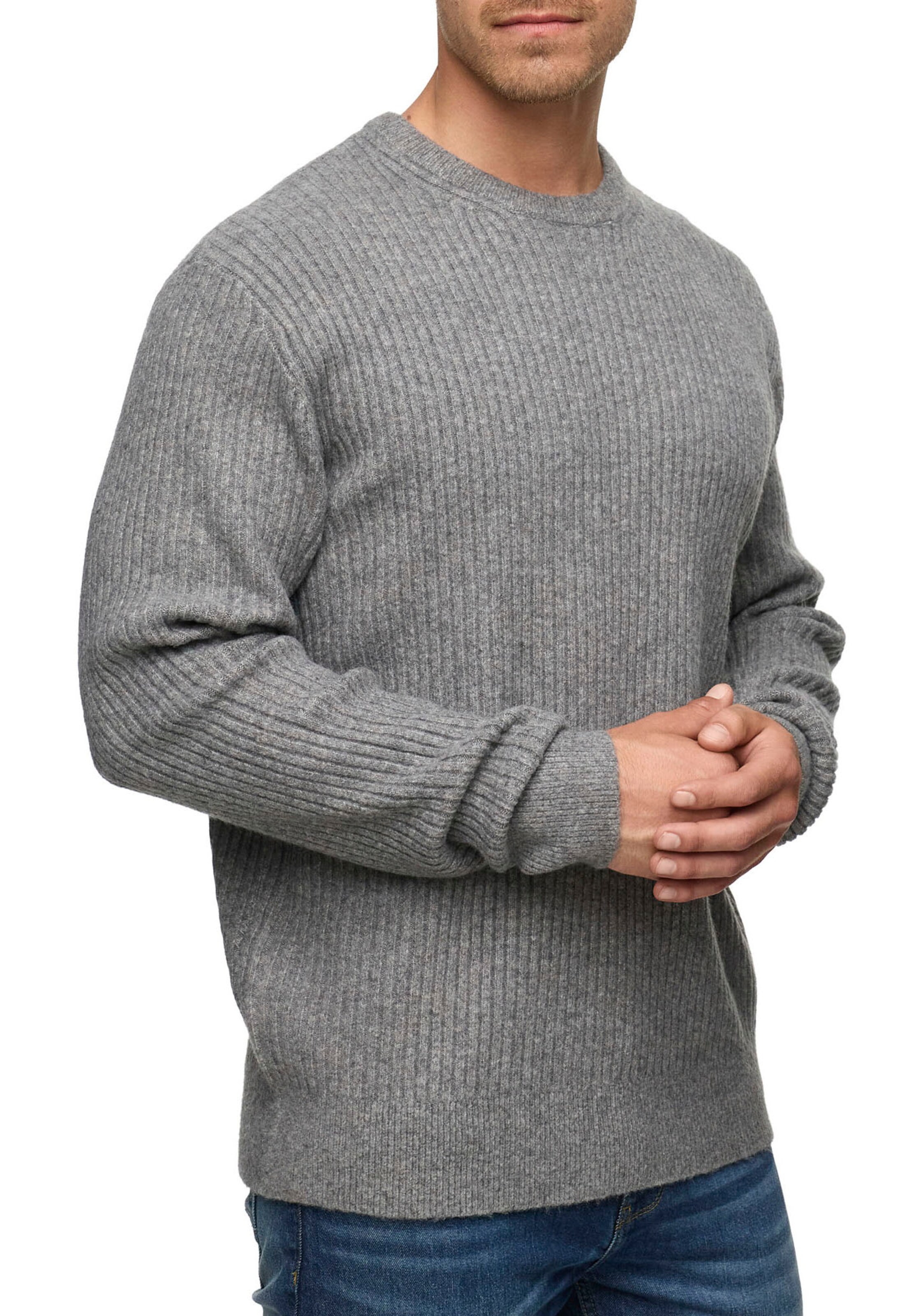 INDICODE JEANS Sweater in Grey