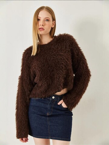 Bianco LucciPulover 'Pullover' - smeđa boja