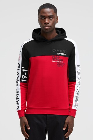 CAMP DAVID Sweatshirt in Schwarz: Vorderseite