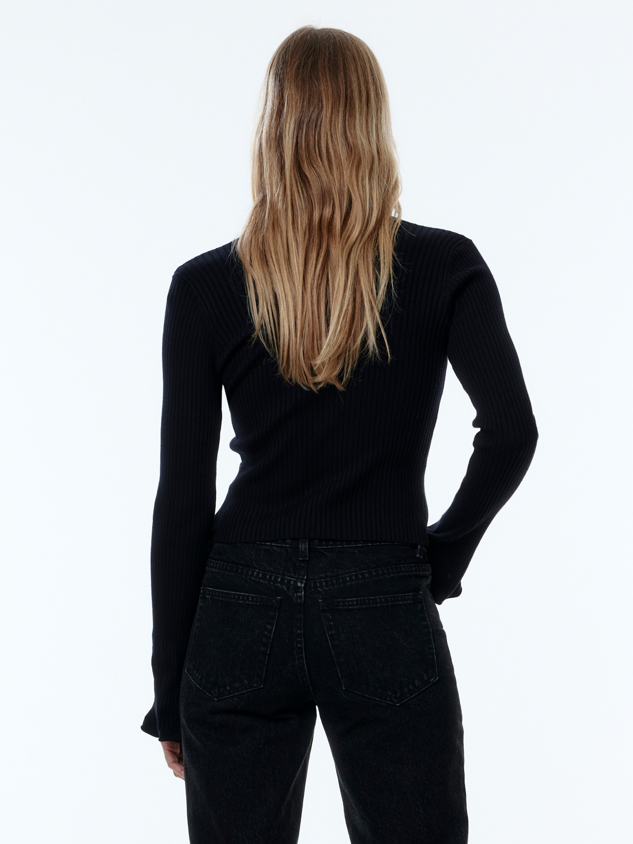 EDITED Producten Gebreid vest 'Maikai' Zwart