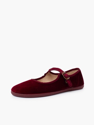 Pisamonas Lage schoen in Rood: voorkant